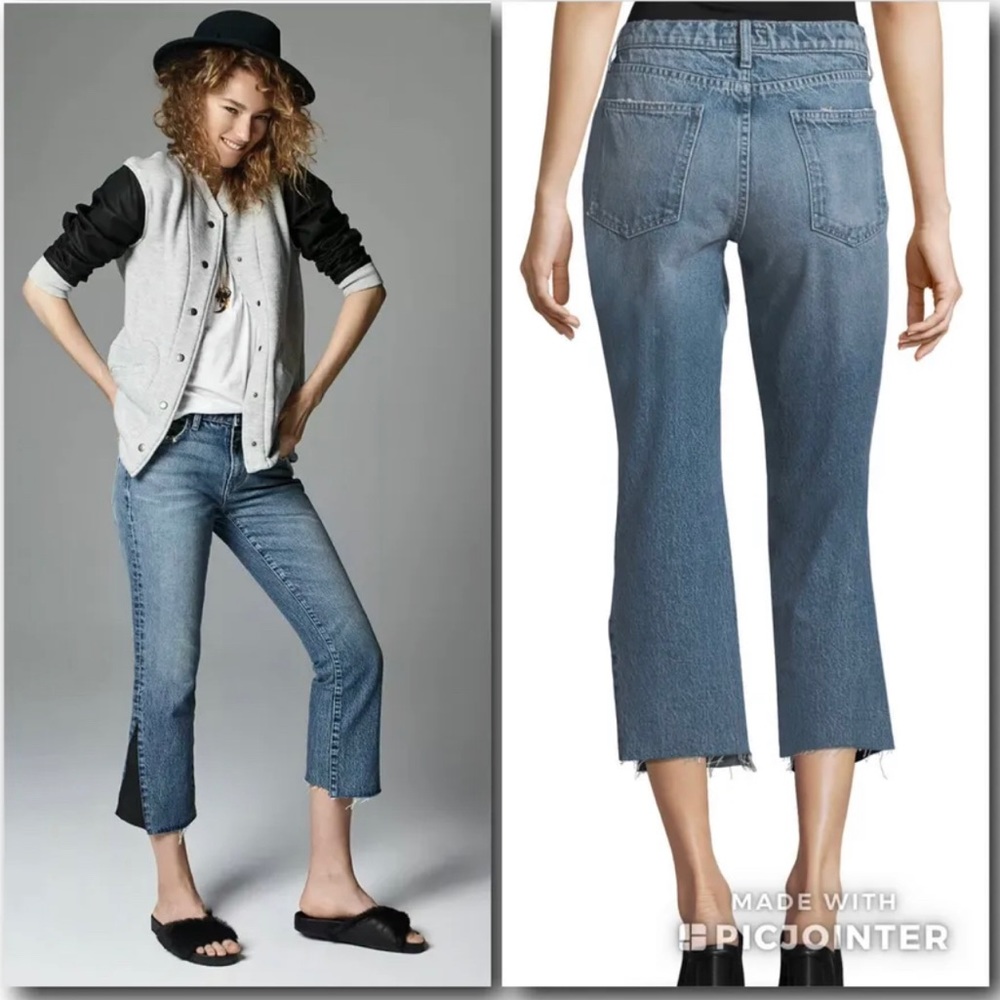 Current Elliott The Kick Flare Insert Jeans Sz 28 - Picture 2 of 7